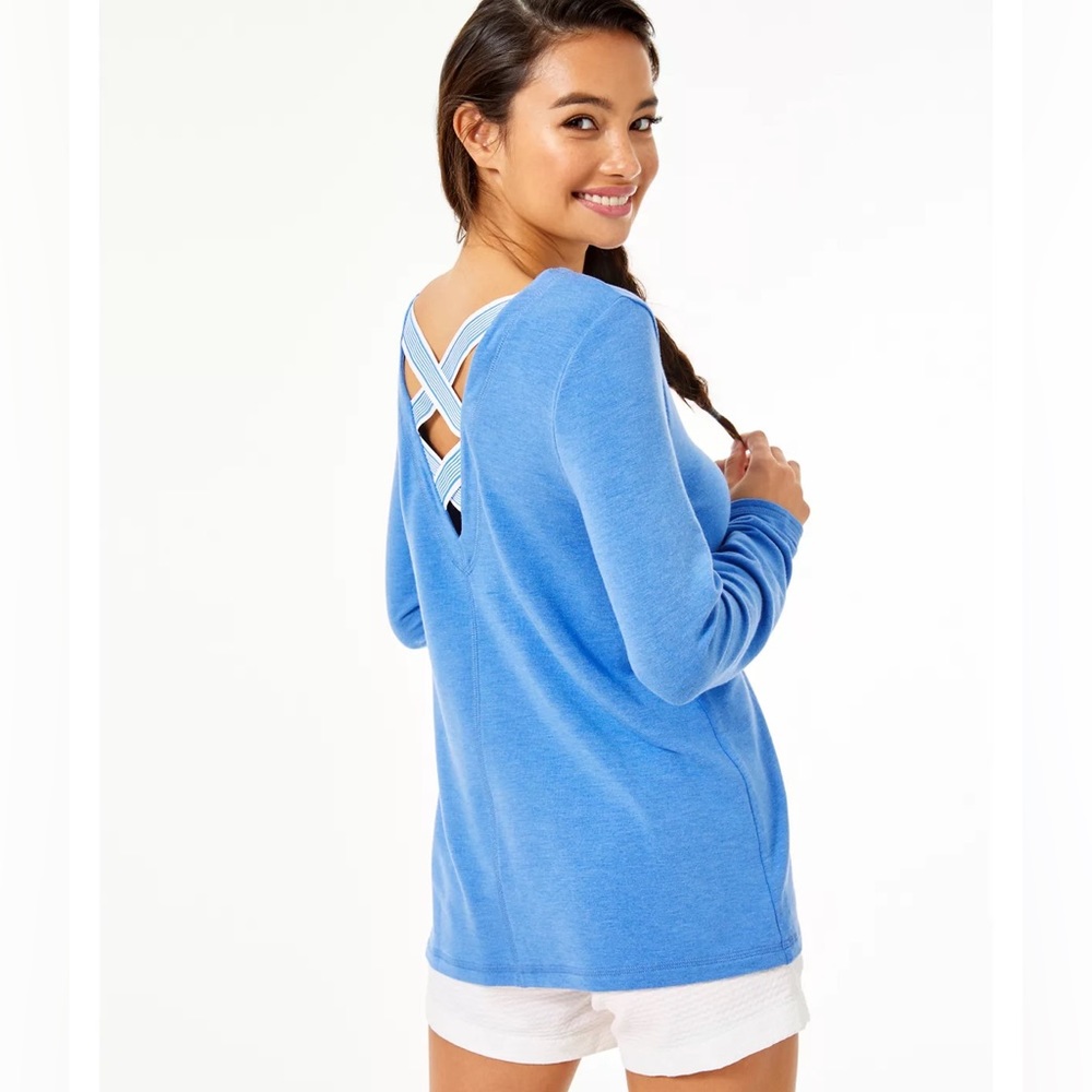 NWT Lilly Pulitzer Areli Pullover in Bennet Blue